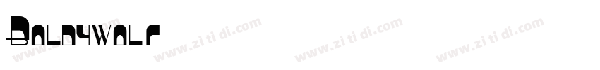Boldywolf字体转换