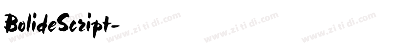 BolideScript字体转换