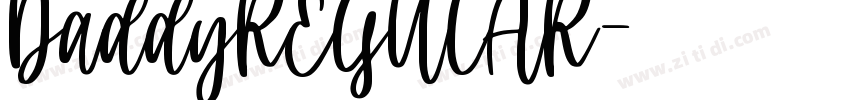 DaddyREGULAR字体转换