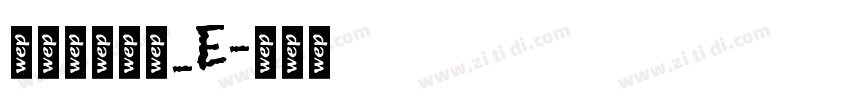 文鼎簽字筆體_E字体转换