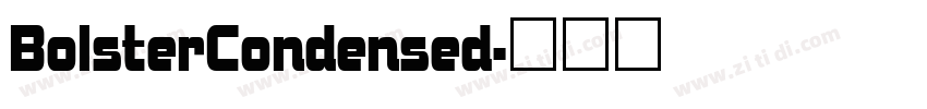 BolsterCondensed字体转换