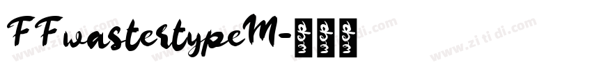FFwastertypeM字体转换