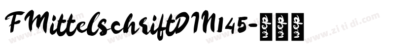 FMittelschriftDIN145字体转换