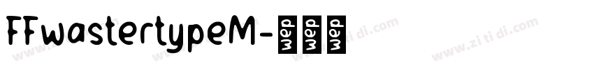 FFwastertypeM字体转换