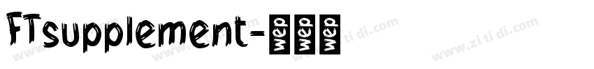 FTsupplement字体转换
