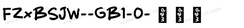FZxBSJW--GB1-0字体转换