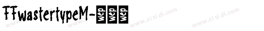 FFwastertypeM字体转换