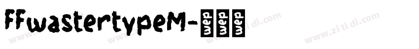 FFwastertypeM字体转换