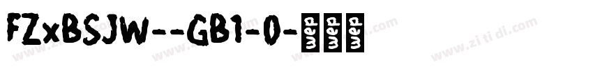 FZxBSJW--GB1-0字体转换