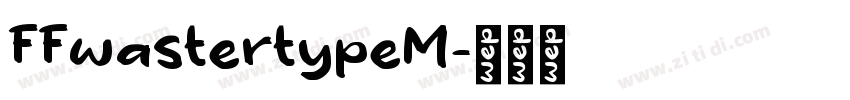 FFwastertypeM字体转换