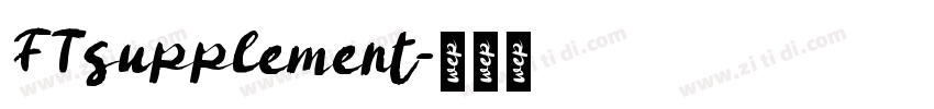 FTsupplement字体转换