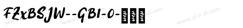 FZxBSJW--GB1-0字体转换