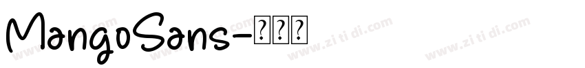 MangoSans字体转换
