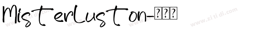 MisterLuston字体转换