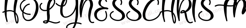 HOLYNESSCHRISTMAS字体转换