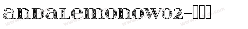 AndaleMonoW02字体转换