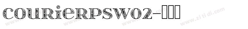 CourierPSW02字体转换