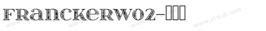 FranckerW02字体转换