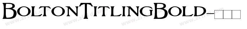 BoltonTitlingBold字体转换