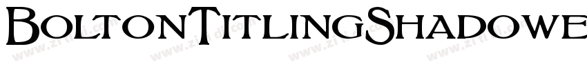 BoltonTitlingShadowe字体转换