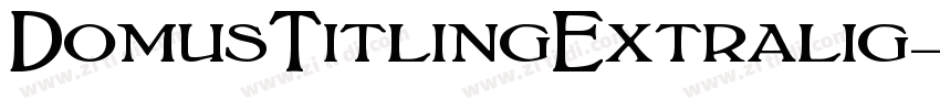 DomusTitlingExtralig字体转换