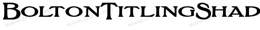 BoltonTitlingShadowe字体转换