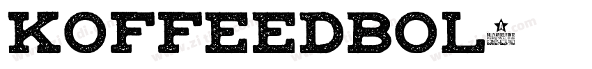KoffeeDBol字体转换