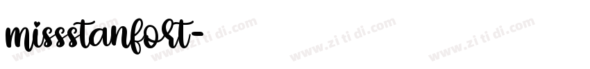missstanfort字体转换