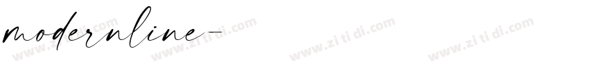 modernline字体转换