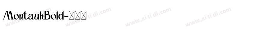 MontaukBold字体转换