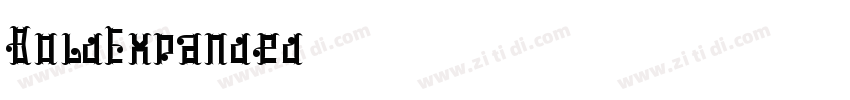 BoldExpanded字体转换