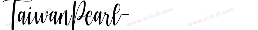 TaiwanPearl字体转换