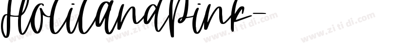 HolilandPink字体转换