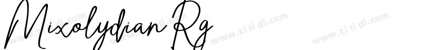 MixolydianRg字体转换