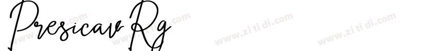 PresicavRg字体转换