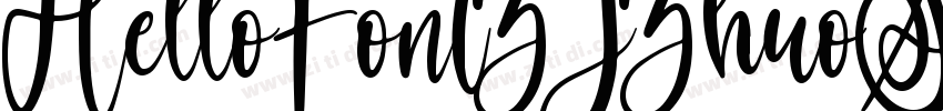 HelloFontZJZhuoSong字体转换