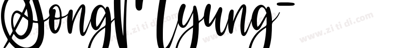 SongMyung字体转换