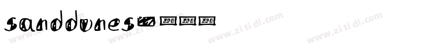 sanddunes字体转换
