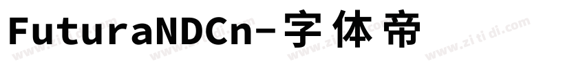 FuturaNDCn字体转换