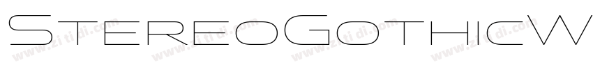 StereoGothicW01字体转换