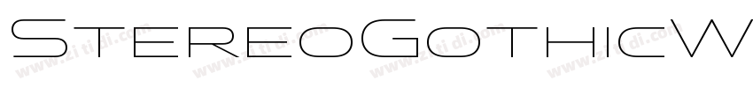 StereoGothicW01字体转换
