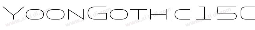 YoonGothic150字体转换