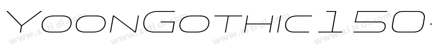 YoonGothic150字体转换