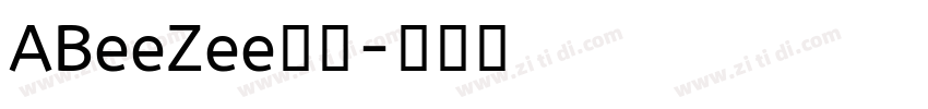 ABeeZee字体字体转换