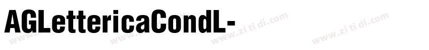AGLettericaCondL字体转换