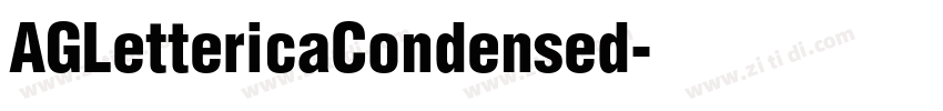 AGLettericaCondensed字体转换