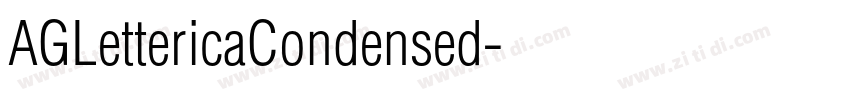 AGLettericaCondensed字体转换