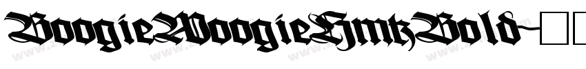 BoogieWoogieHmkBold字体转换