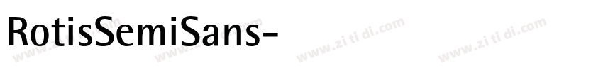 RotisSemiSans字体转换