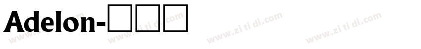 Adelon字体转换